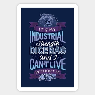 Industrial Strength Dice Bag Sticker